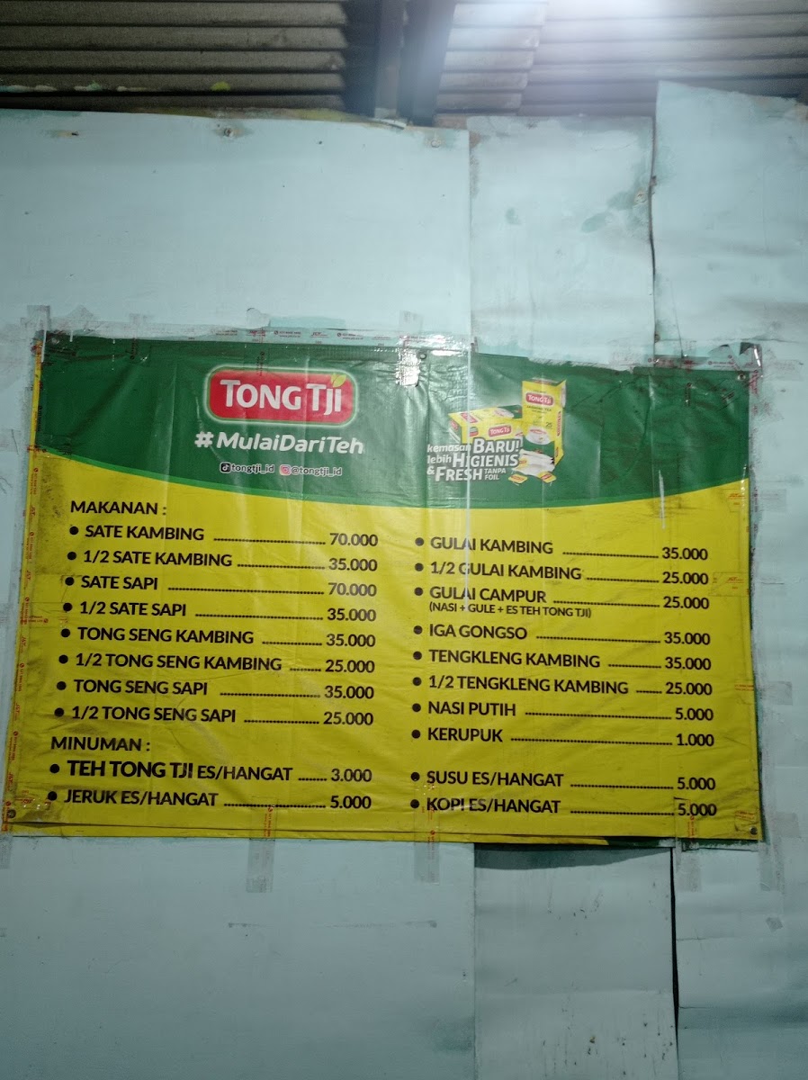 Sate Kambing Pak Basirun Kedungpane Menu 1