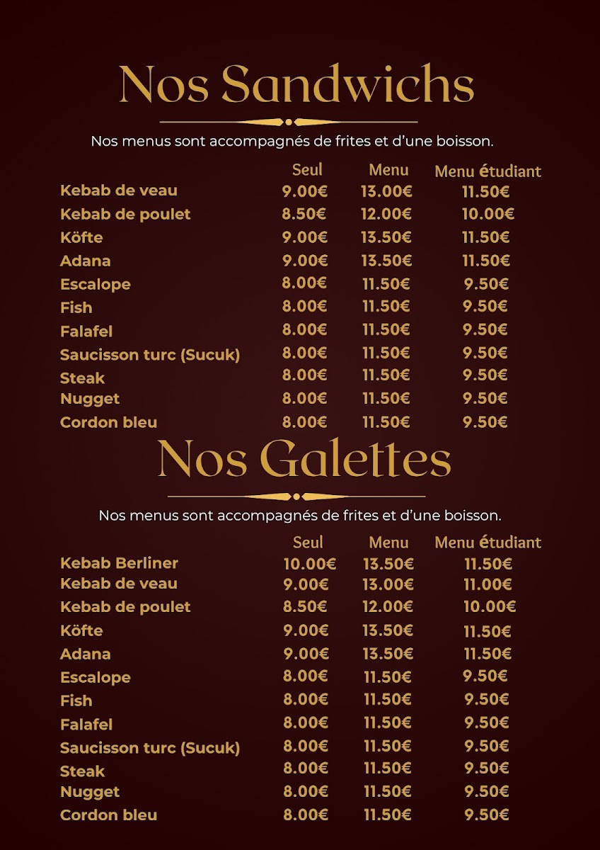BEY OĞLU GRILL HOUSE KEBAB Menu 1