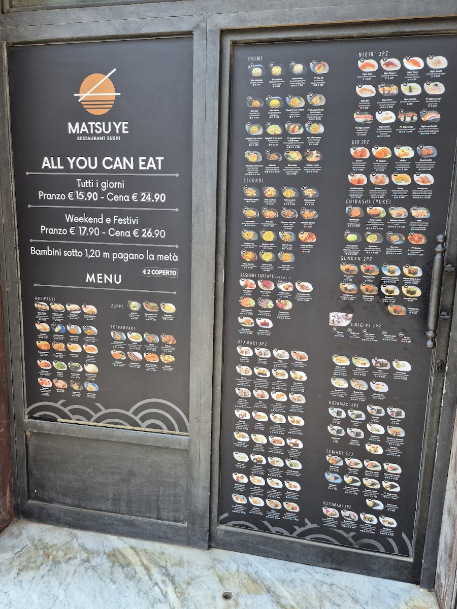 Sushi MatsuYe Menu 1