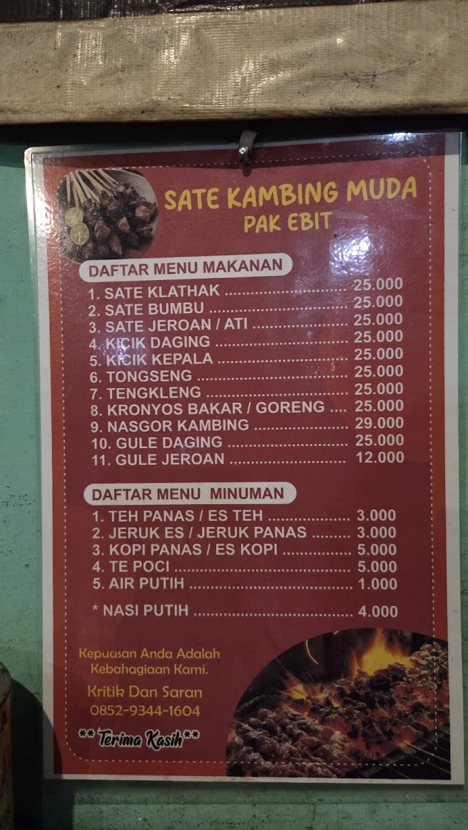 Sate Klatak pak E-bit Menu 1