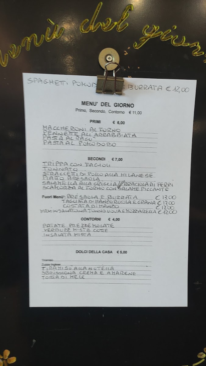 Bar Trattoria da Luciano e Stefano Menu 1