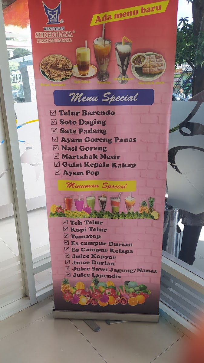 Restoran Sederhana Menu 1