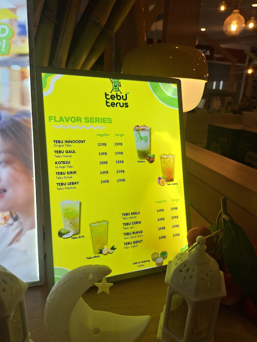 Tebu Terus Gandaria City Mall - Es Tebu Kekinian Menu 1