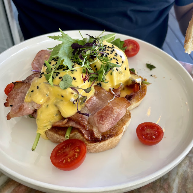 Eggs Benedict with Pork Belly