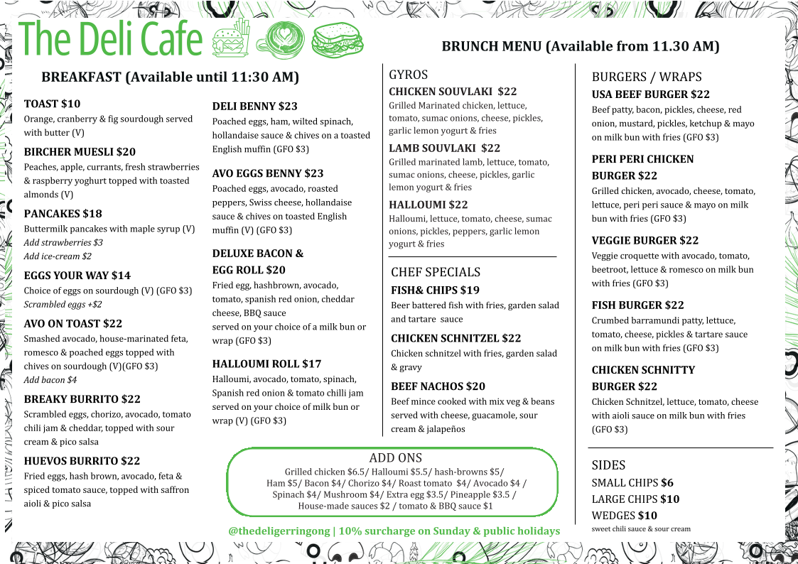 The Deli Menu 1