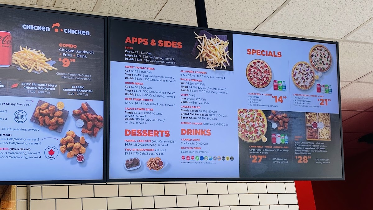 Pizza Pizza Menu 1