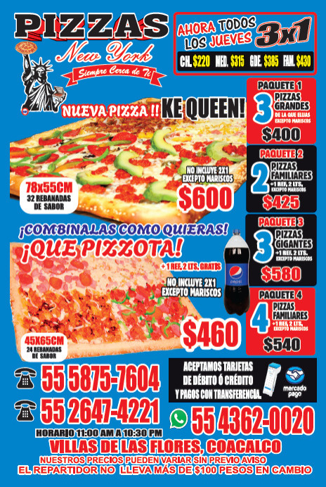 Pizza New York(oficial) Menu 1