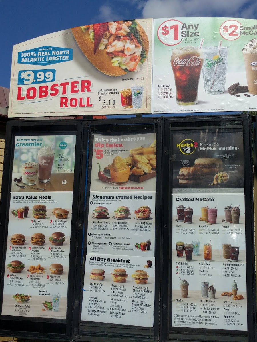McDonald's Menu 1