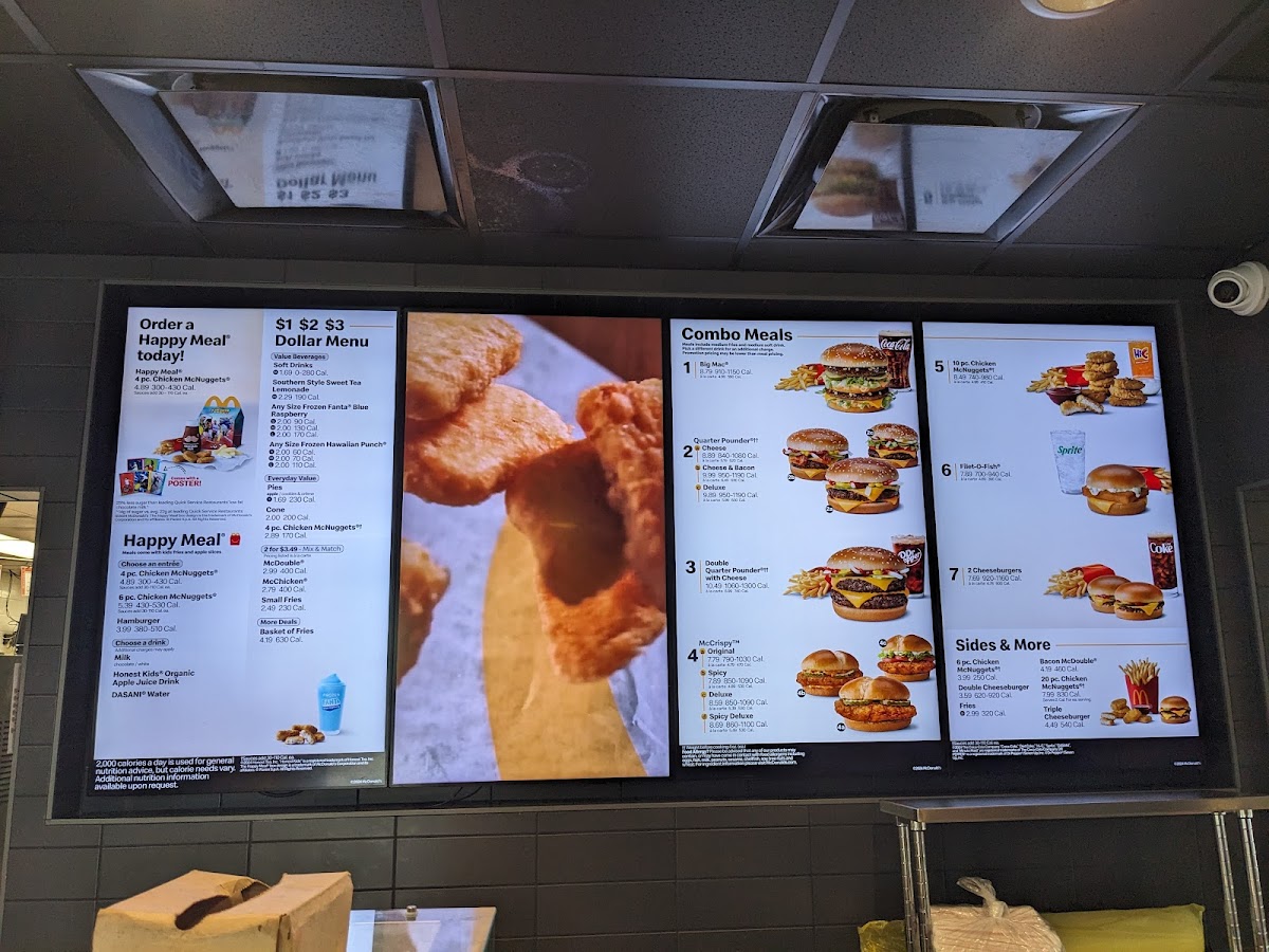 McDonald's Menu 1