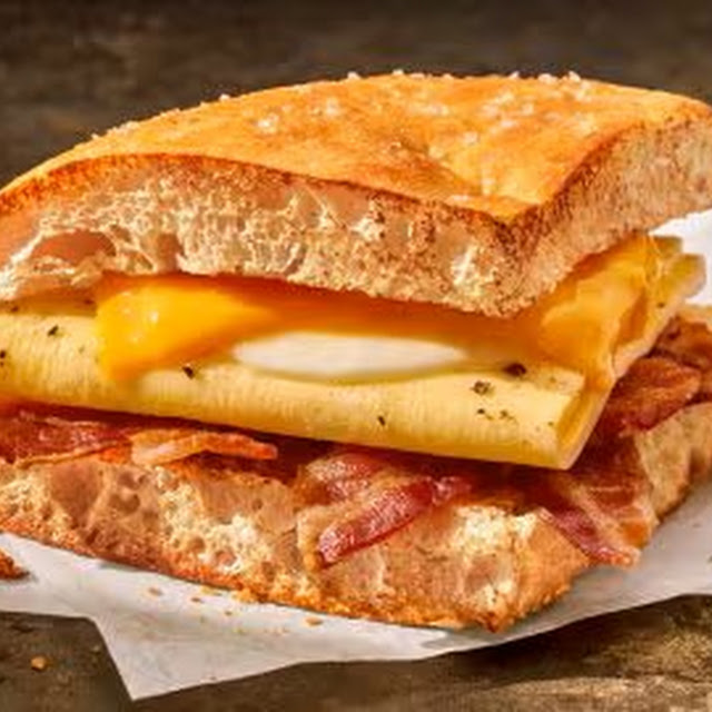 Ciabatta Ham Egg & Cheese Sandwich