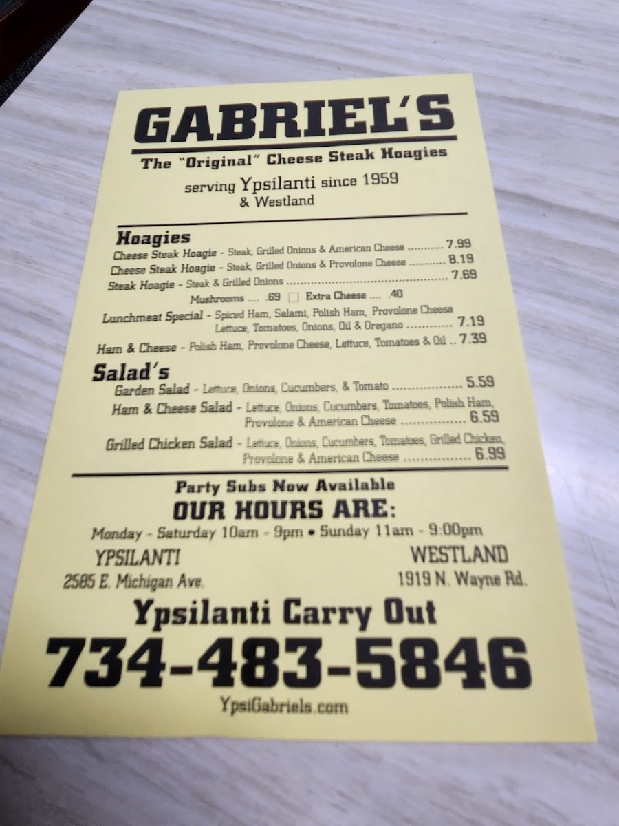 Ypsilanti Gabriel's Cheese Steak Hoagies Photo 5