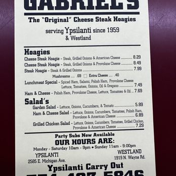 Ypsilanti Gabriel's Cheese Steak Hoagies Photo 7