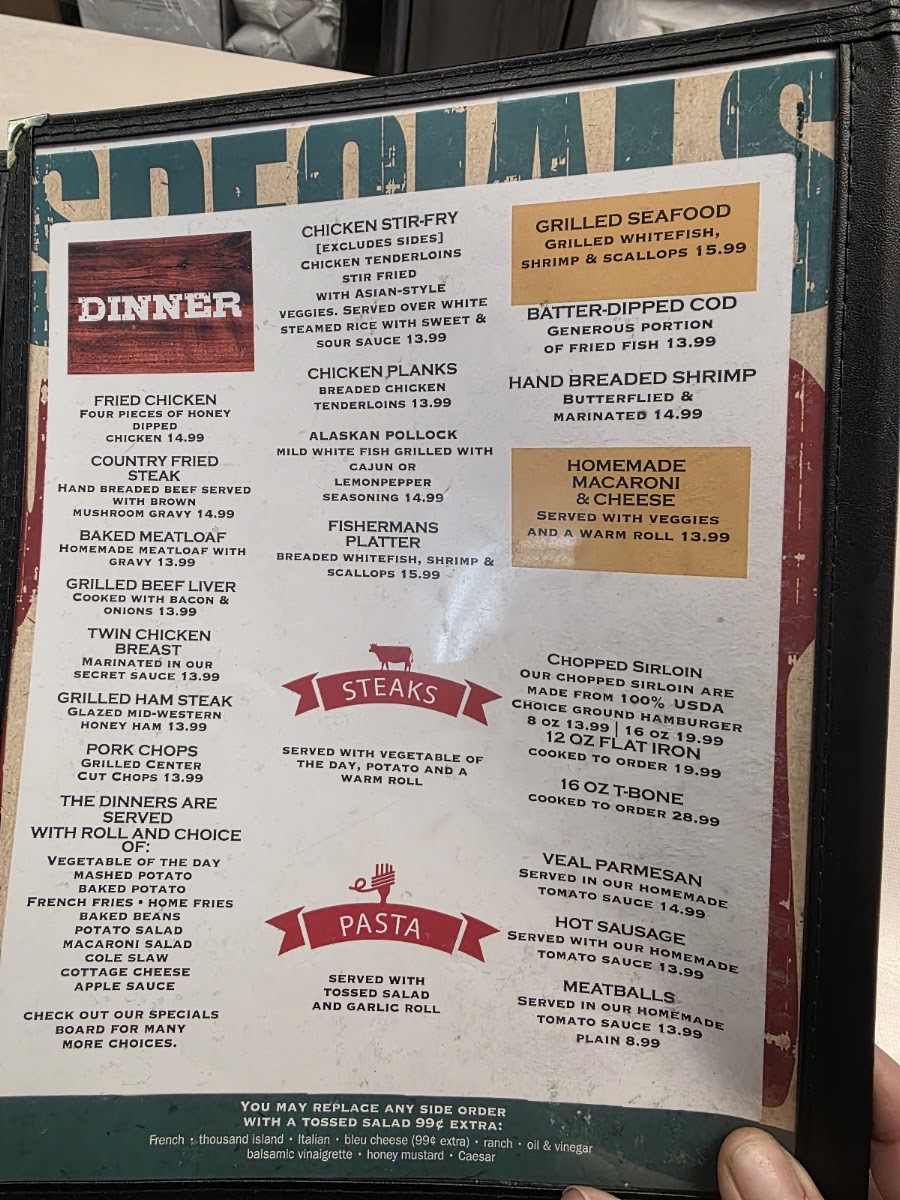 D & H Penn Can Restaurant Menu 1