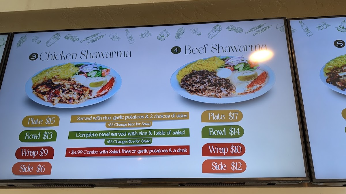 Sultans Mediterranean Grill Menu 1