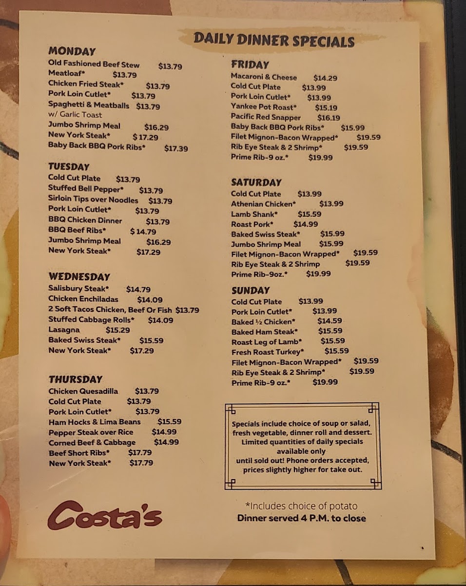 Costa's Family Restaurant Photo 8