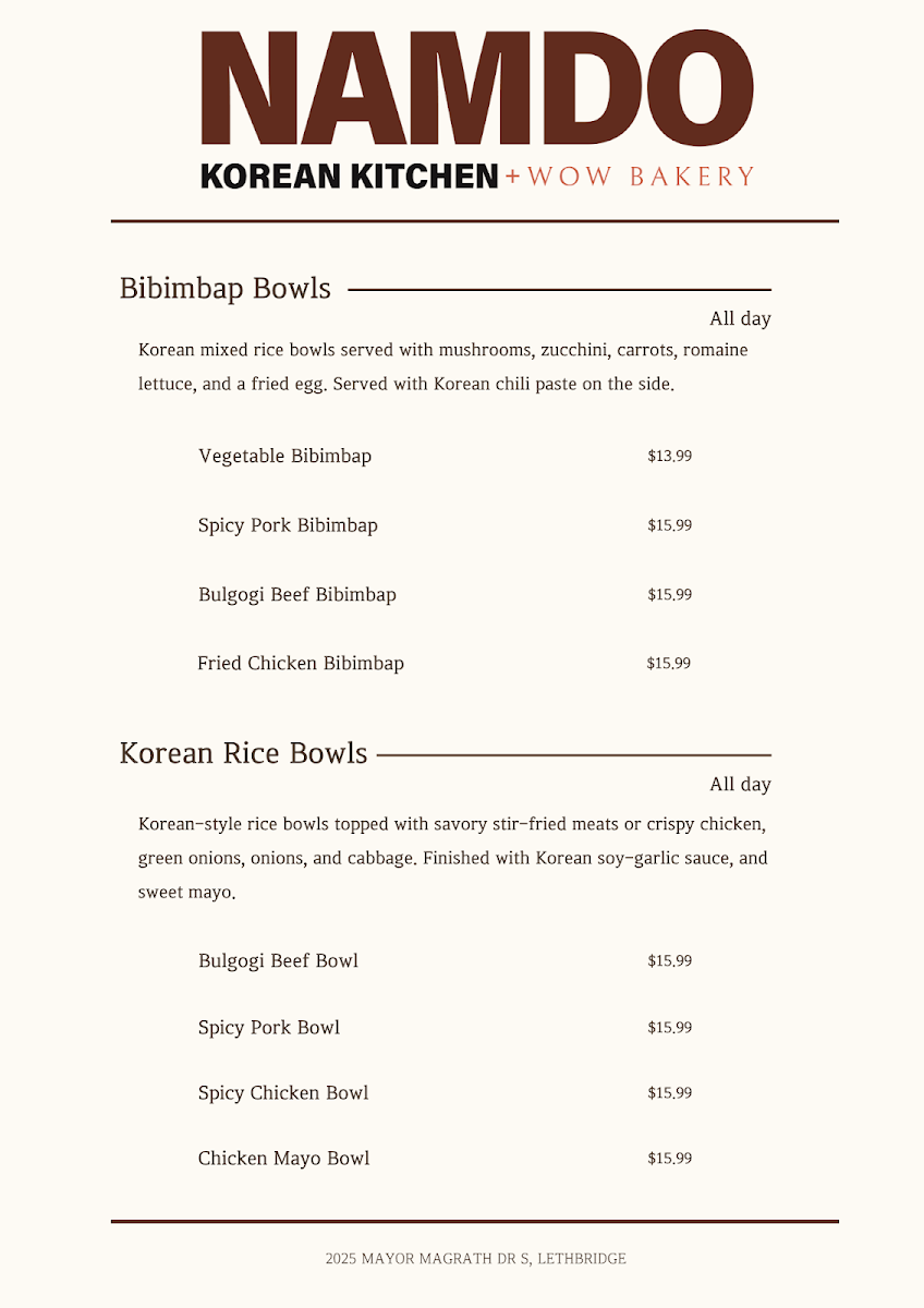 Namdo Korean Kitchen Wow Bakery Photo 7