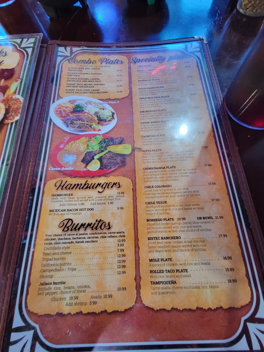 Jalisco's Bar And Grill Menu 1