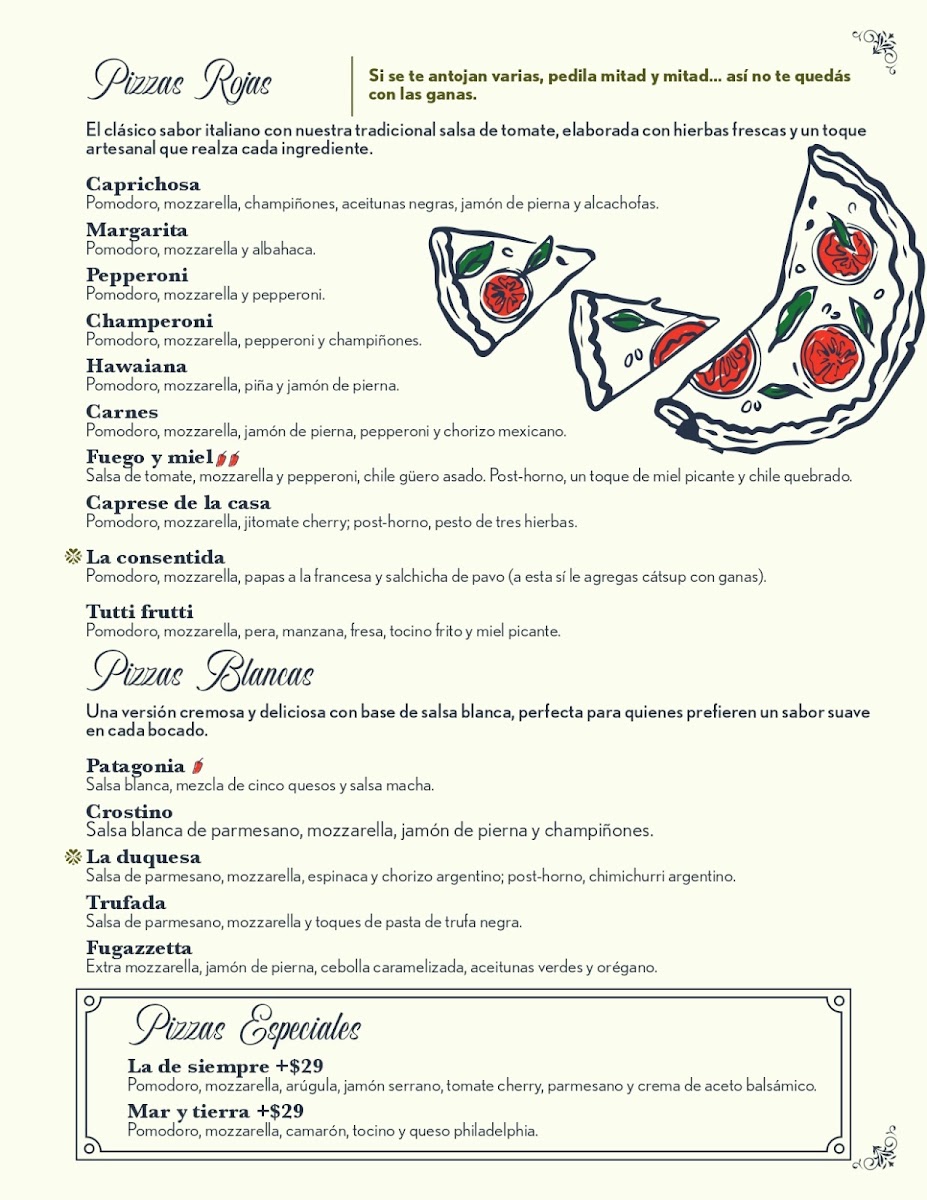 Mamalinda León Campestre Menu 1