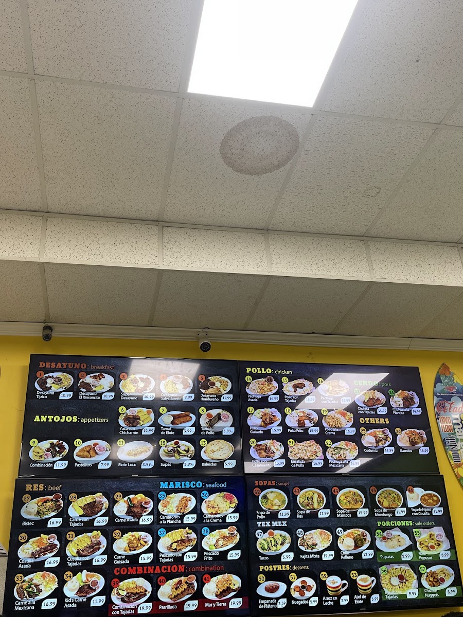 El Rinconcito Del Sabor Menu 1