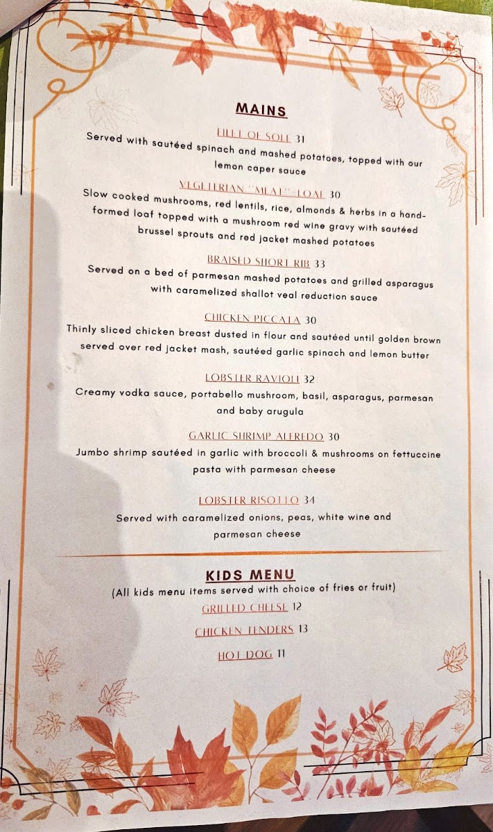 Dish Restaurant Menu 1