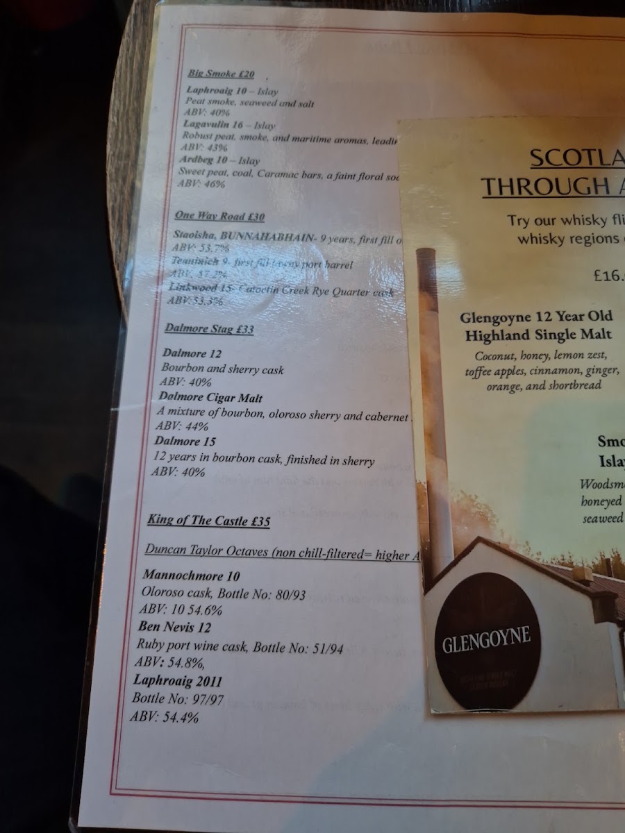 Robertsons 37 Bar Menu 1