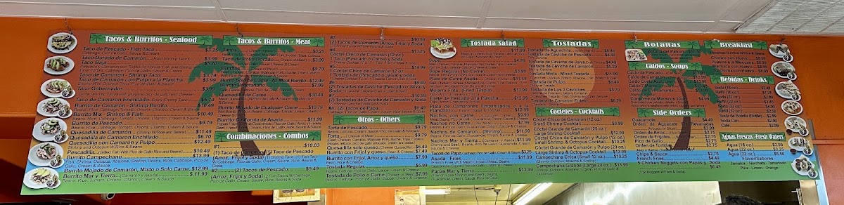 Tacos Ensenada Menu 1
