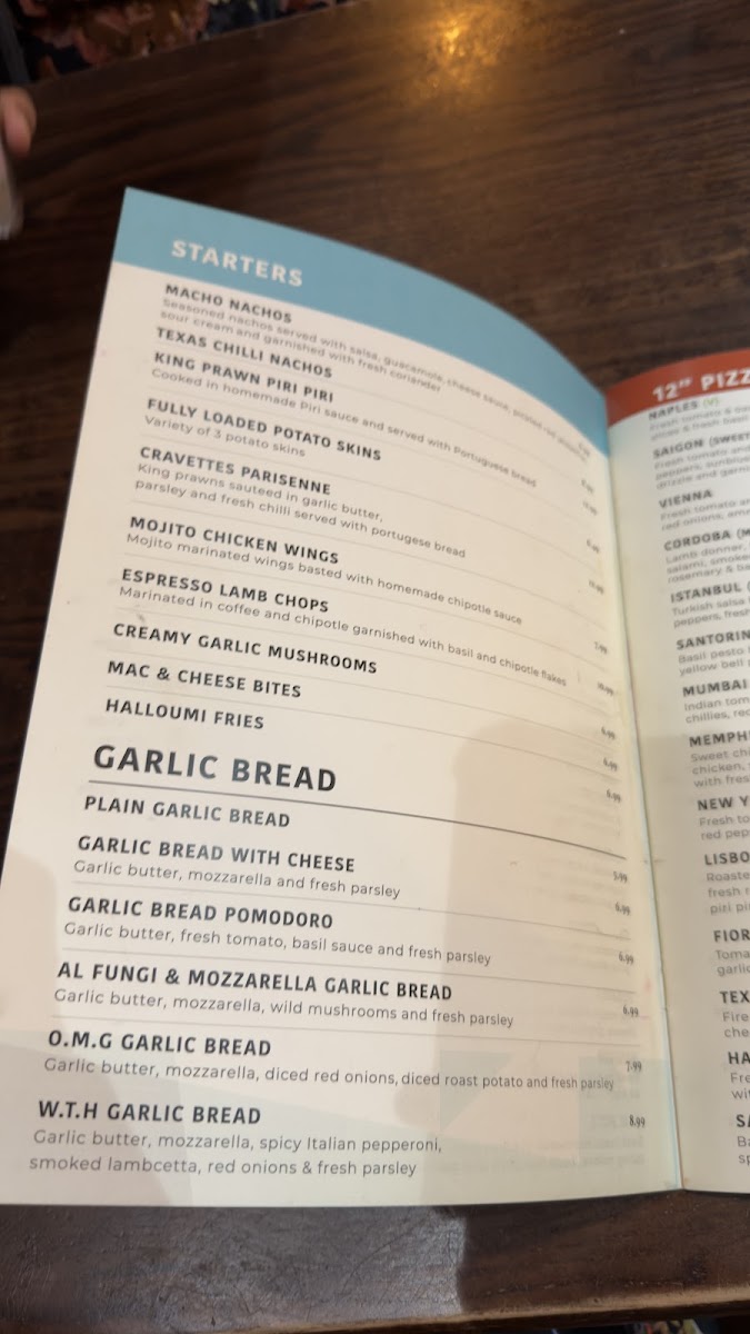 Salt & Crust Menu 1