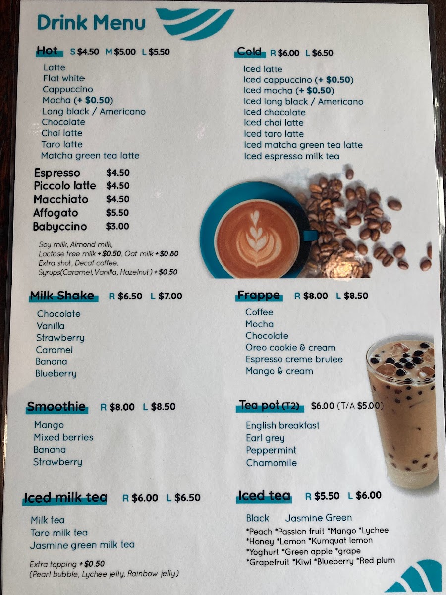 MOBI CAFÉ key office Menu 1