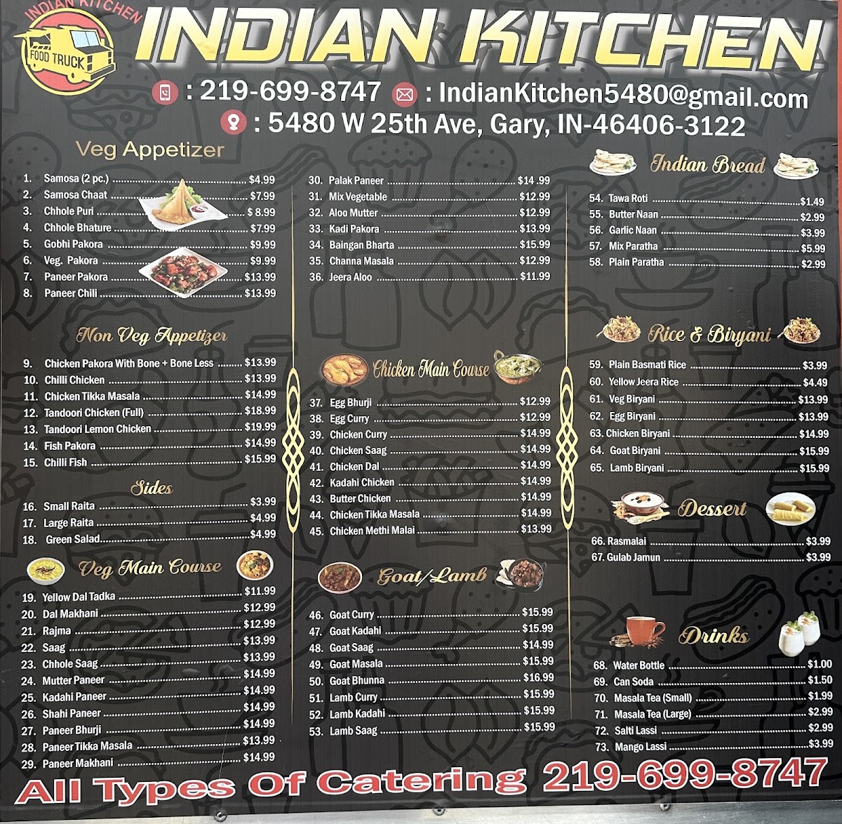 INDIAN KITCHEN (PUNJABI DHABA) Menu 1
