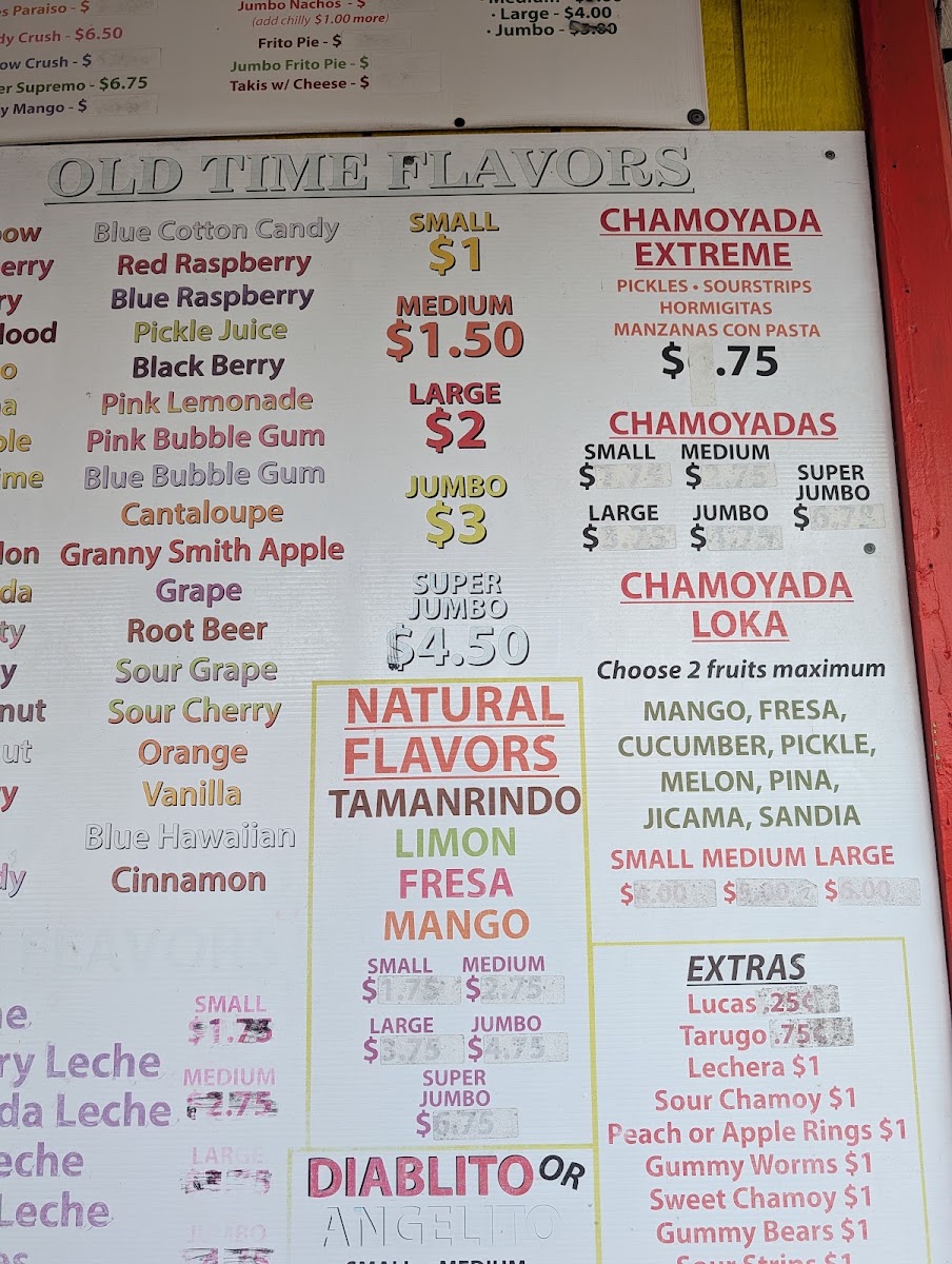 Snowball Express Mcallen Menu 1