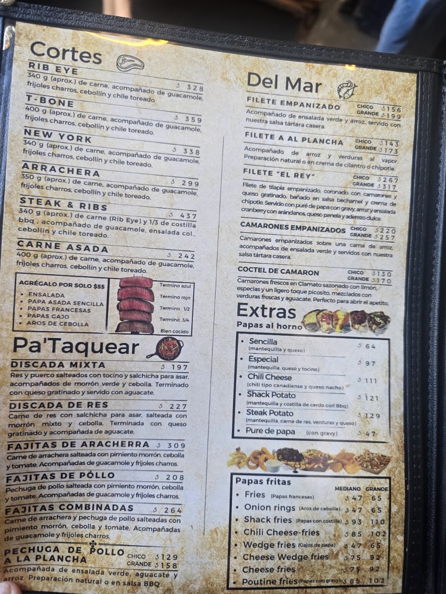 Rib Shack- American Grill Menu 1