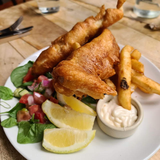 Fish and Chips and Salad