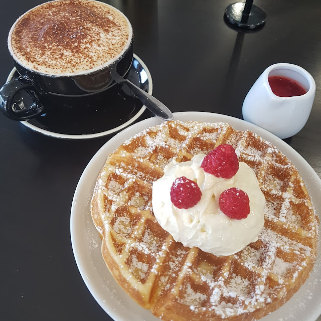 Rasberry Cheesecake Waffle