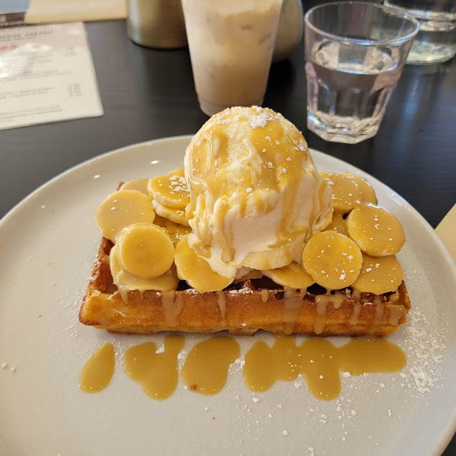 Butterscotch Banana Waffle