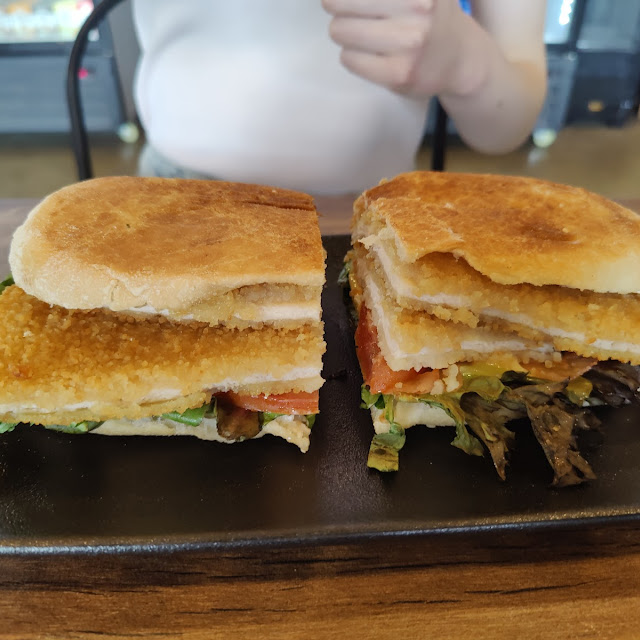 Chicken Schnitzel Focaccia