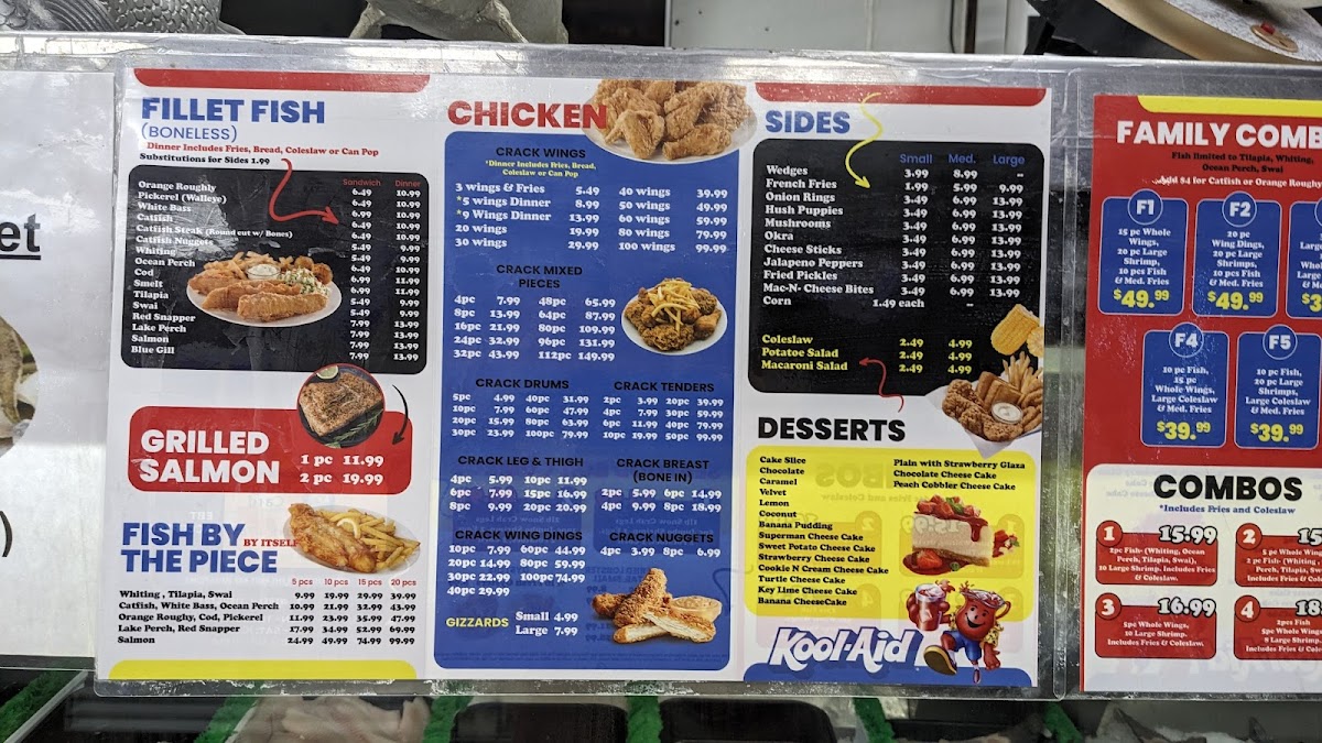 Fresh Fish & Fry - Crack Chicken Menu 1
