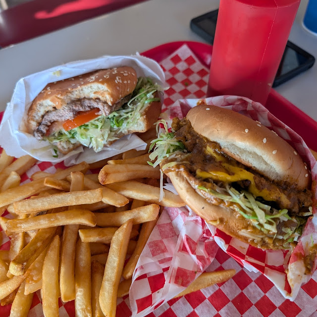 Volcano Burger and Fries