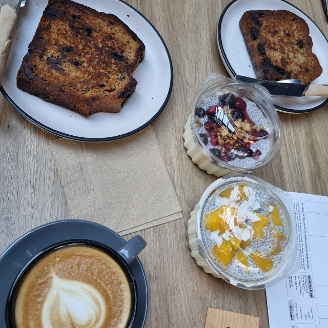 Coffee Banana Bread Fruit and Quinoa Pudding