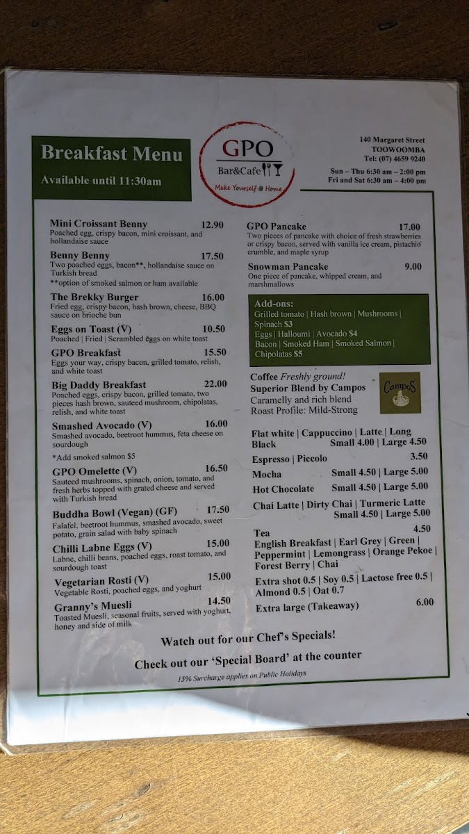 GPO Bar & Cafe Photo 7
