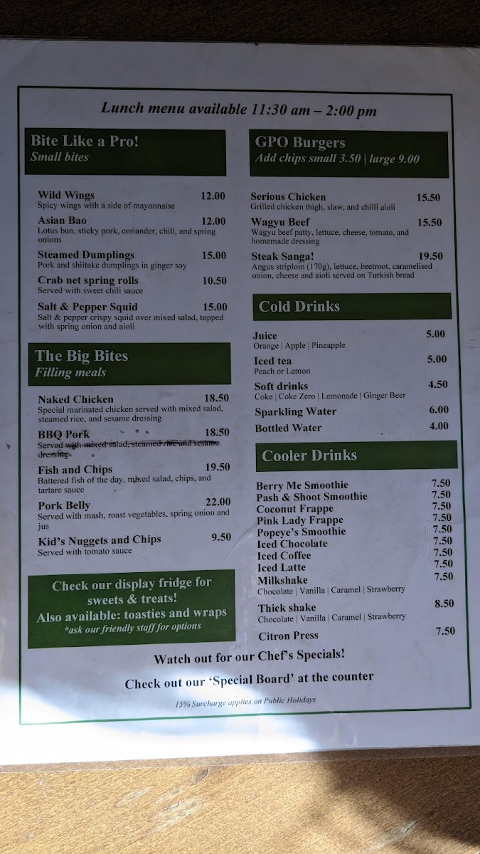 GPO Bar & Cafe Photo 8