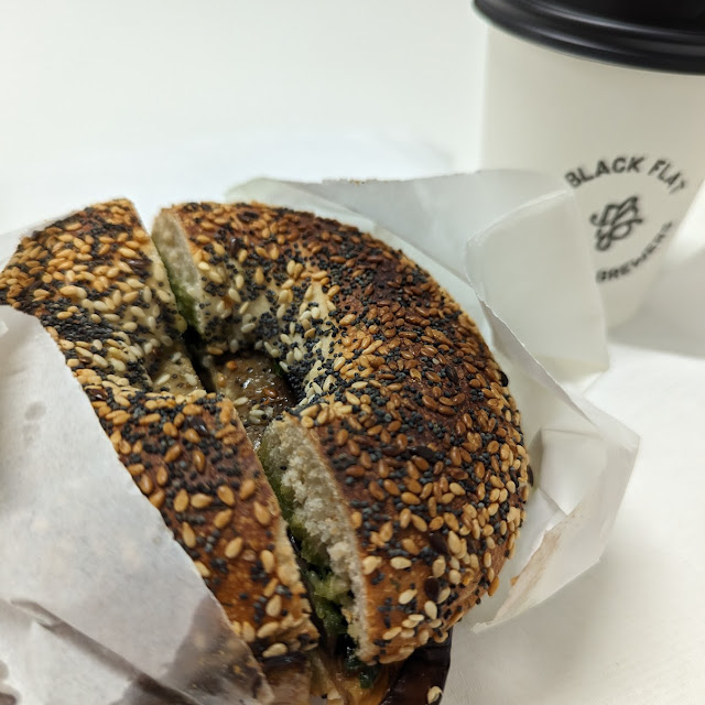 Eggplant Bagel