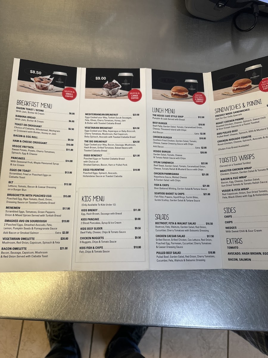 The House Caffe Menu 1