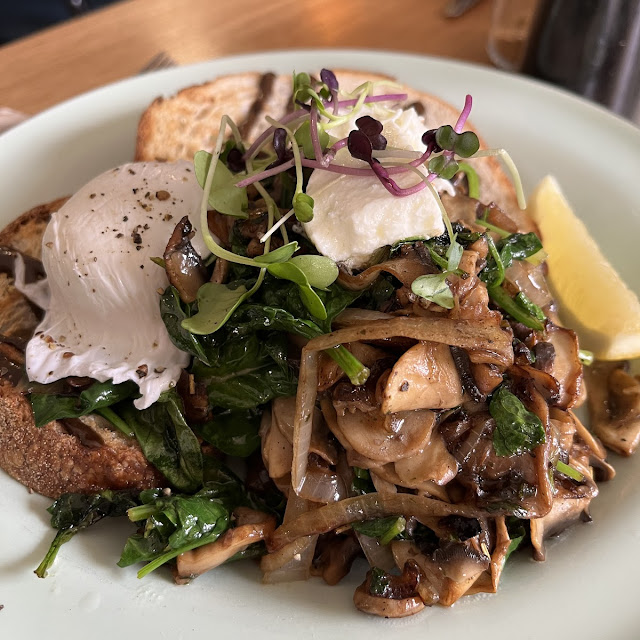 Dynamite Mushrooms on Sourdough
