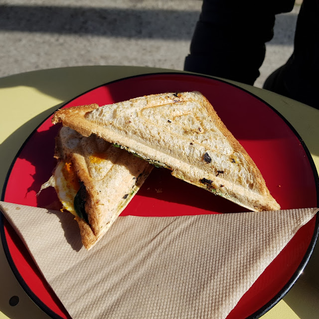Pumpkin and Spinach Jaffle