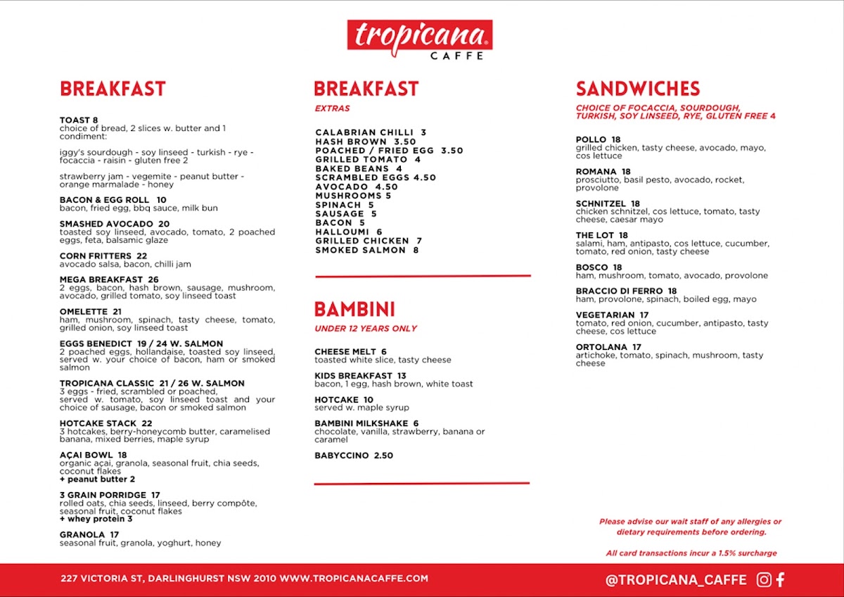 Tropicana Caffe Photo 2