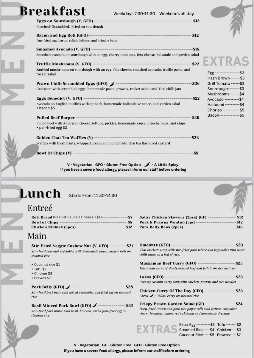 The Last Straw Menu 1