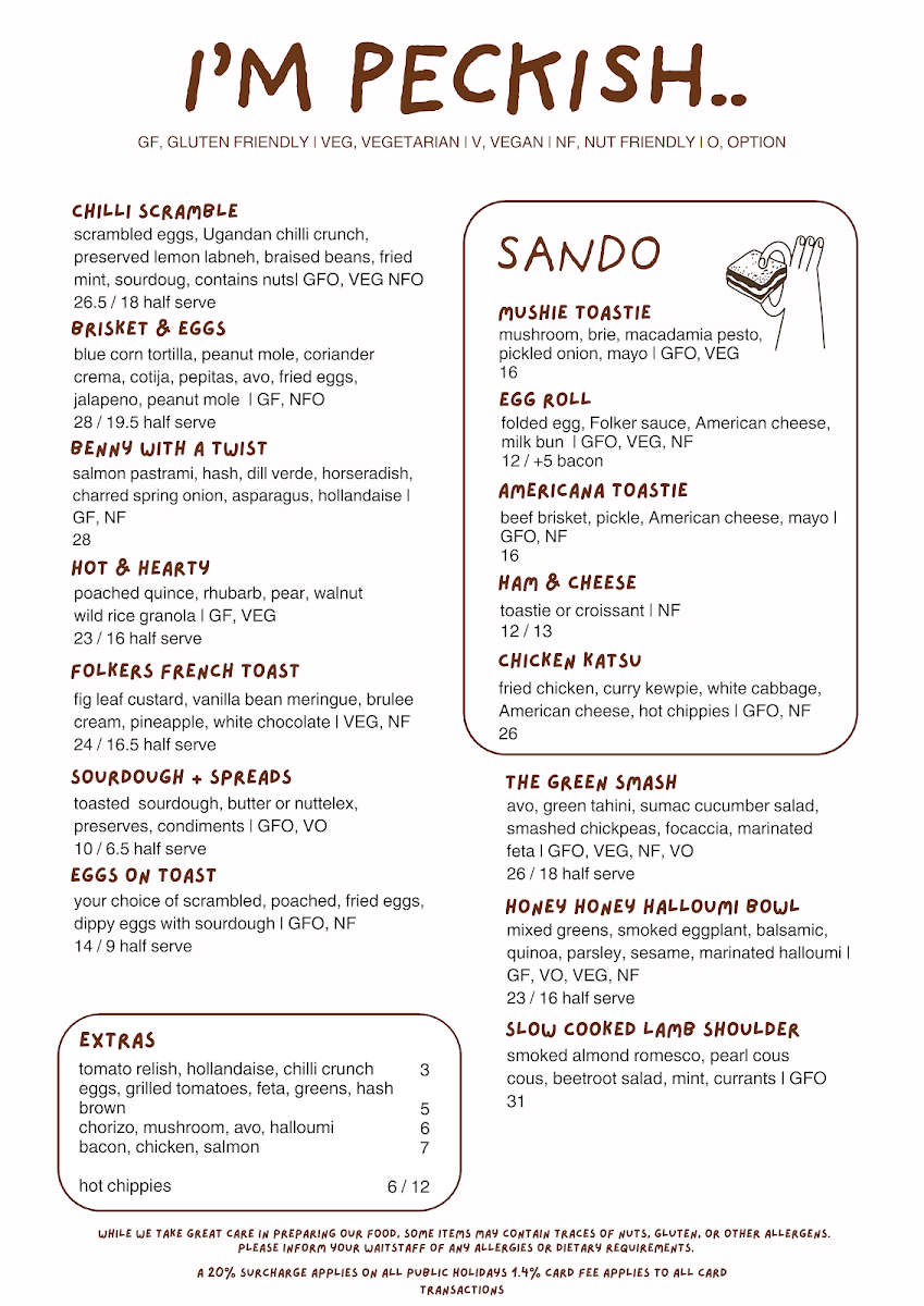 Commonfolk Frankston Menu 1