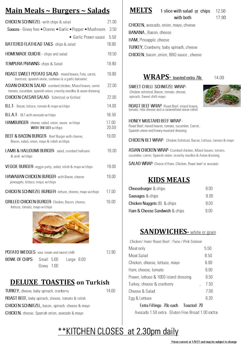 Cafe Ruze Menu 1