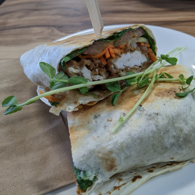 Chicken Wrap with Salad and Asian