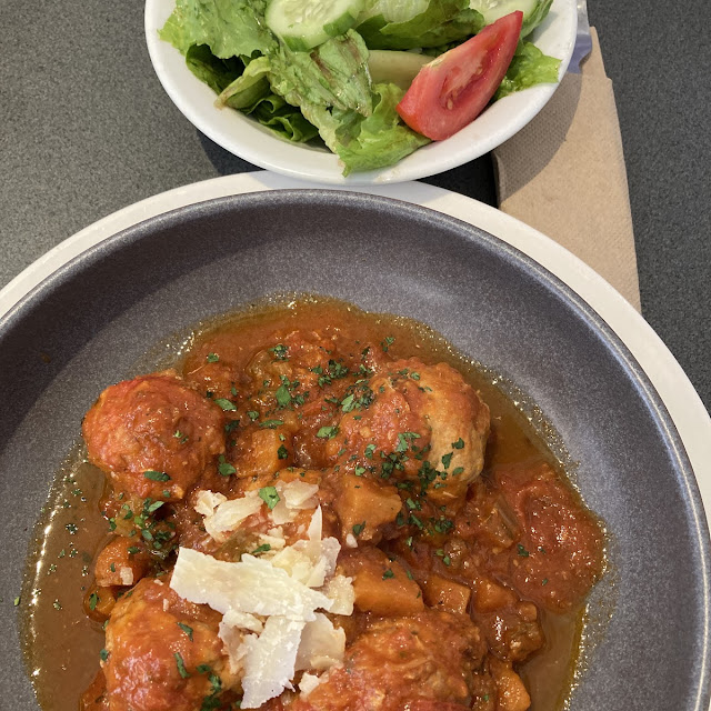 Chicken Meatballs with Salad